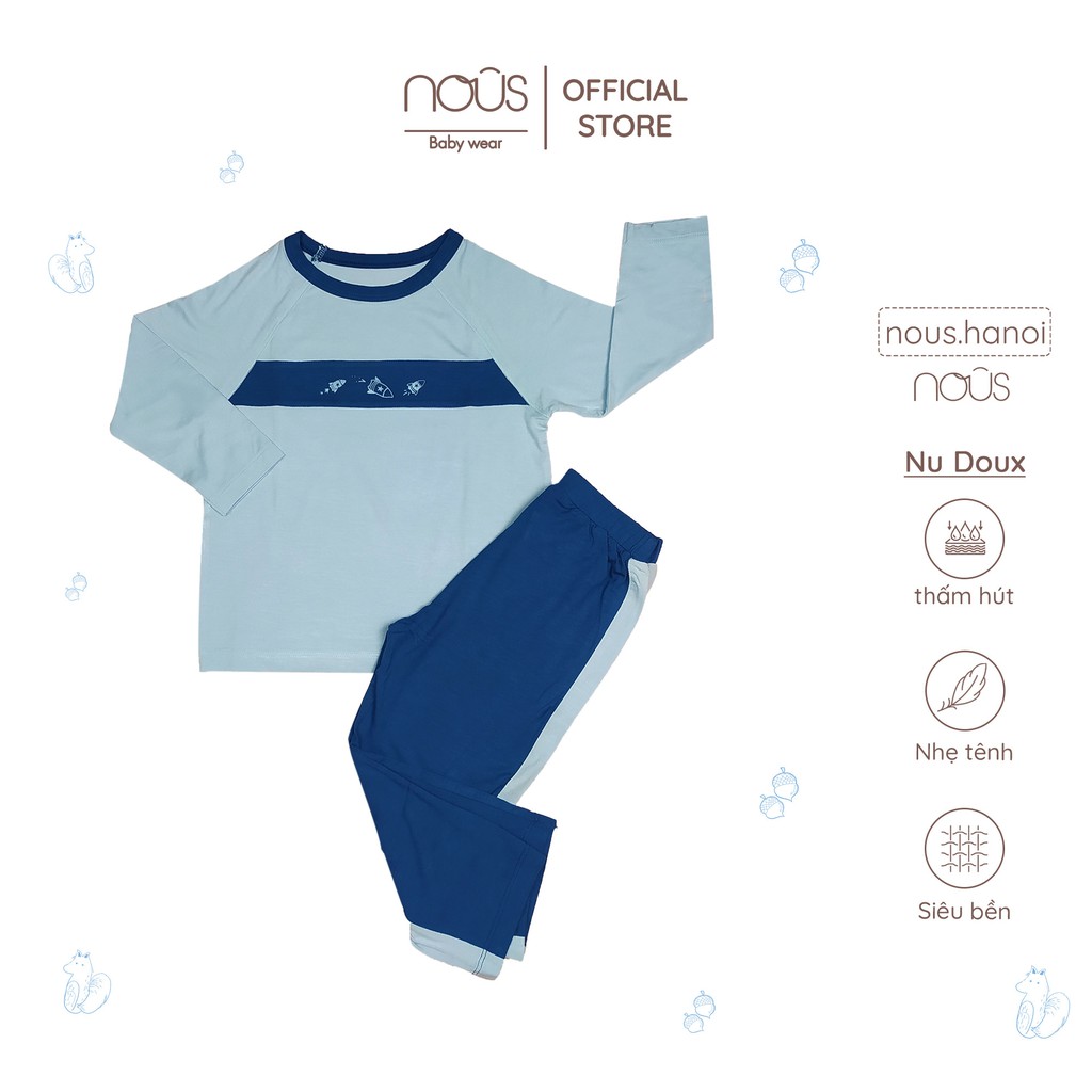Bộ Quần Áo Dài Nous Kid Pyjamas Nous cho bé Trai - Gái ( Size từ 2-3Y đến 5-6Y)
