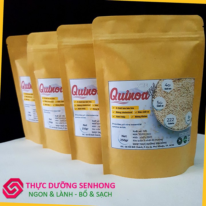 Hạt quinoa trắng | hạt diêm mạch (250gr) Hàng organic xuất xứ Mỹ