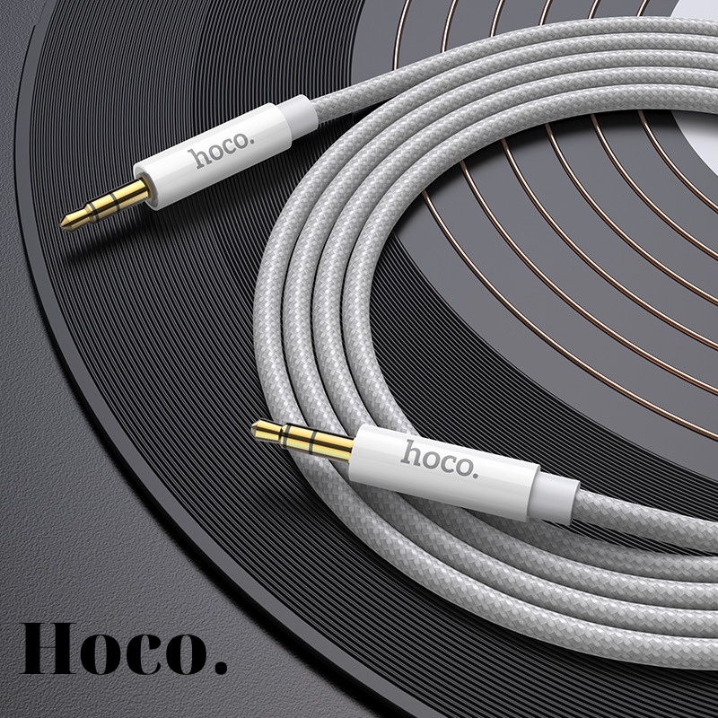 Cáp Hoco UPA19 AUX Audio Cable 3.5mm sang 3.5mm dây bện dù cao cấp dài 1M