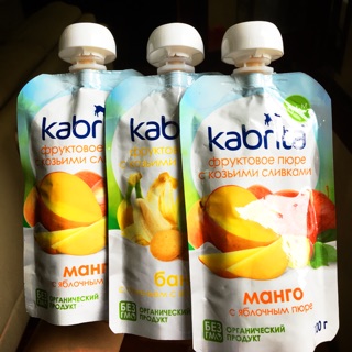 Trái cây váng sữa Nga Kabrita