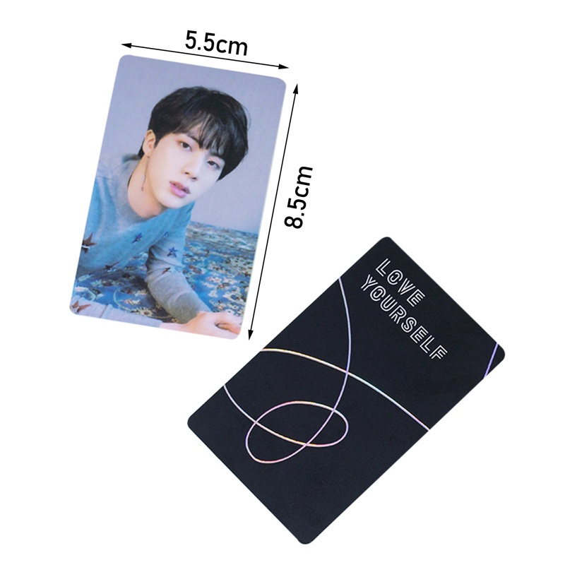 Thẻ Ảnh In Hình Nhóm Nhạc Bts love yourself Phong Cách Hàn Quốc