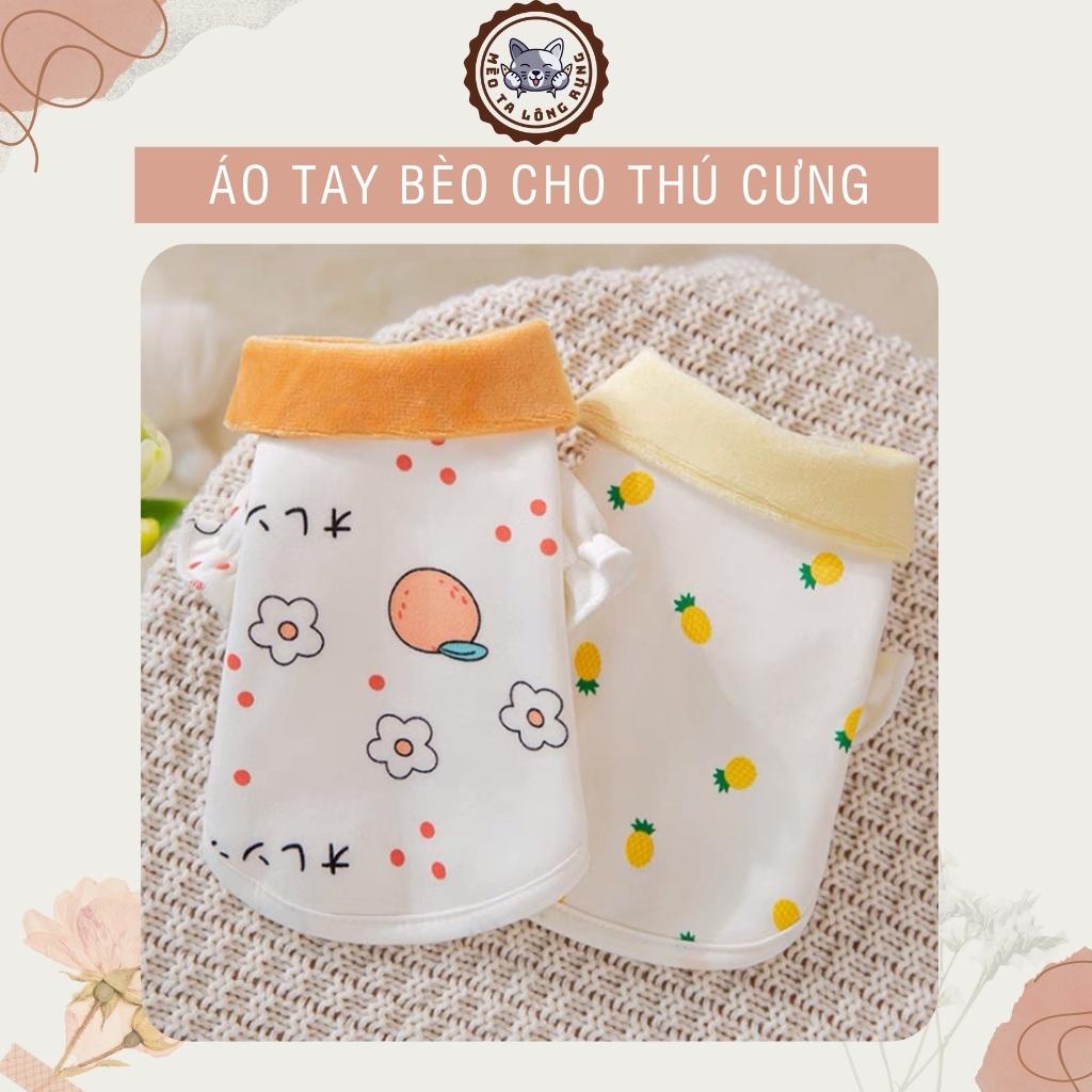 Áo xinh cho chó cún poodle mèo con thú cưng lớn giữ ấm cho mùa đông chất bông len, quần áo cho thú cưng dành cho chó mèo