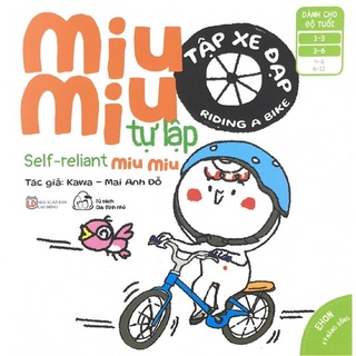 Sách - Ehon song ngữ Miu Miu tự lập -Tập xe đạp