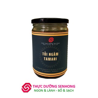 Tỏi tép ngâm tamari 9 năm (500gr gồm tương và tỏi)