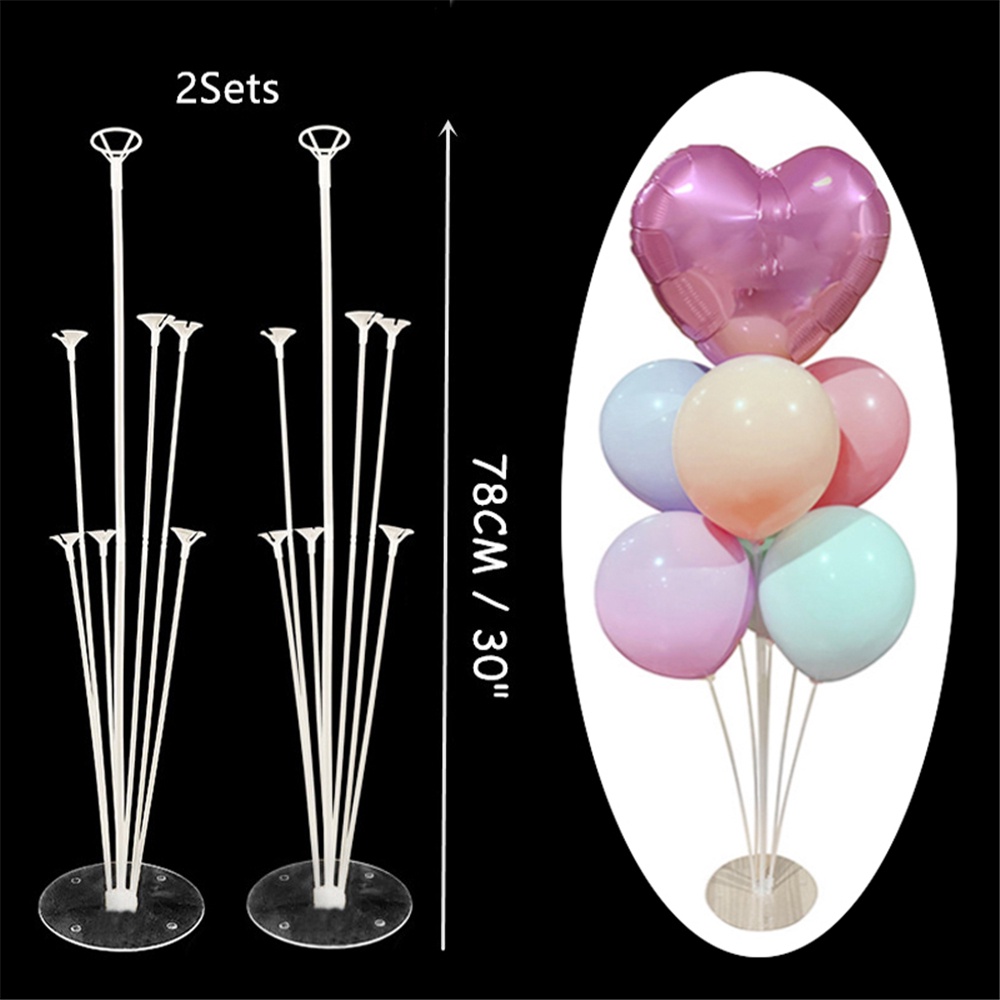 Bộ giá đỡ bong bóng bằng nhựa trang trí tiệc cưới/tiệc sinh nhật tiện dụng