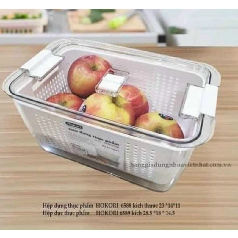 Hộp Nhựa Đưng Thực Phẩm HOKORi có 2 kích cỡ