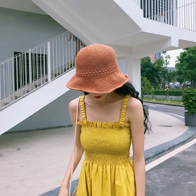 Mũ bucket len tết
