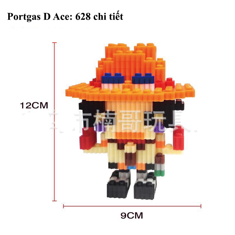 Đồ chơi lắp ráp LEGO mini 3D hoạt hình mô hình siêu nhân, vịt dona, doremon