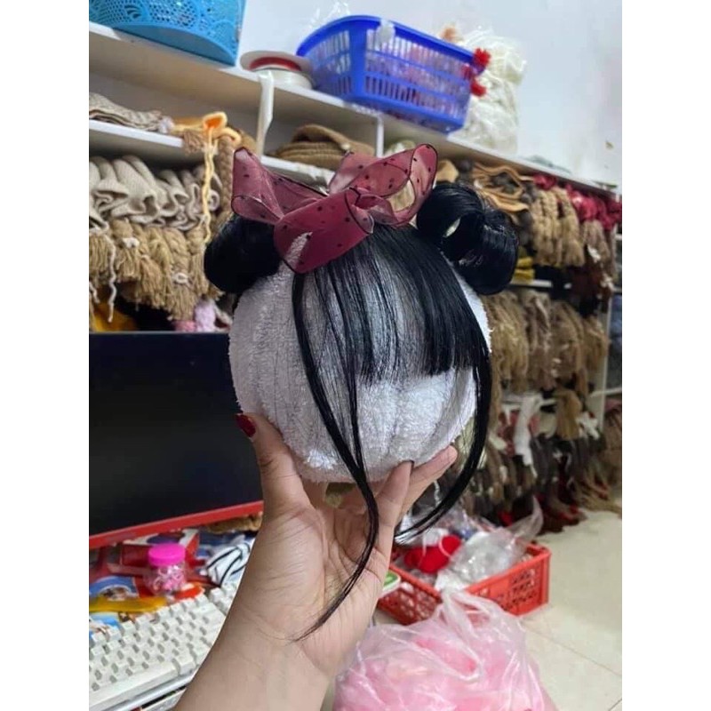 băng đô turban tóc giả cho bé