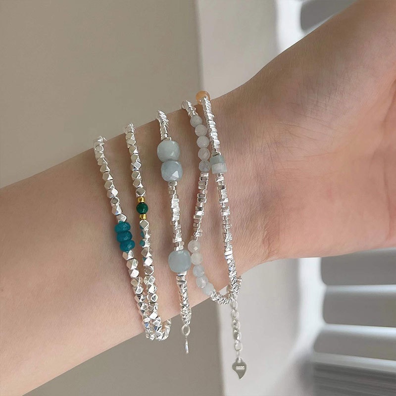 [Hàng Mới Về] Vòng Tay Chuỗi Hạt Mặt Nhỏ Tươi Mới Thời Trang Mùa Hè Cho Nữ