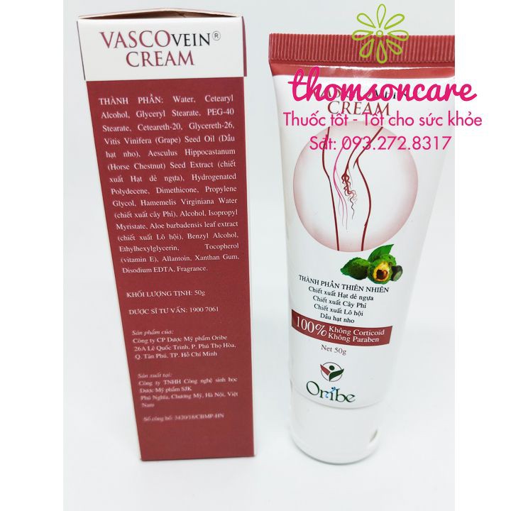 Vascovein - Viên uống và Kem bôi giảm suy giãn tĩnh mạch từ thảo dược | BigBuy360 - bigbuy360.vn