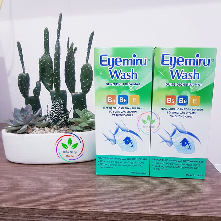 Dung dịch rửa mắt eyemiru wash 500ml , nước rửa mắt Nhật Bản