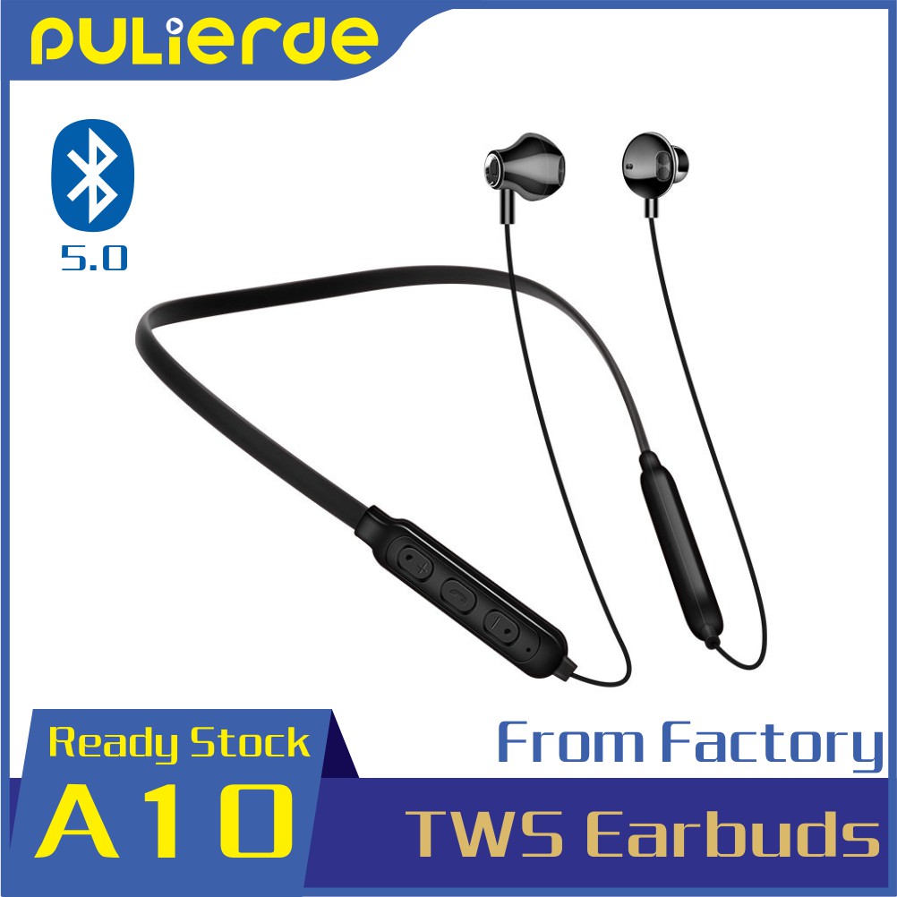 Tai nghe thể thao PULIERDE không dây Bluetooth 5.0 kiểu nhét tai cao cấp