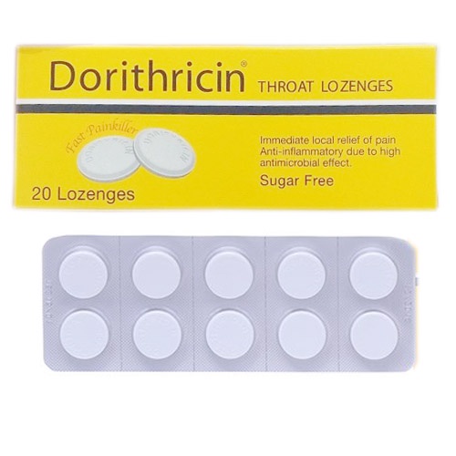 Viên ngậm Dorithricin Đức hộp 20 viên