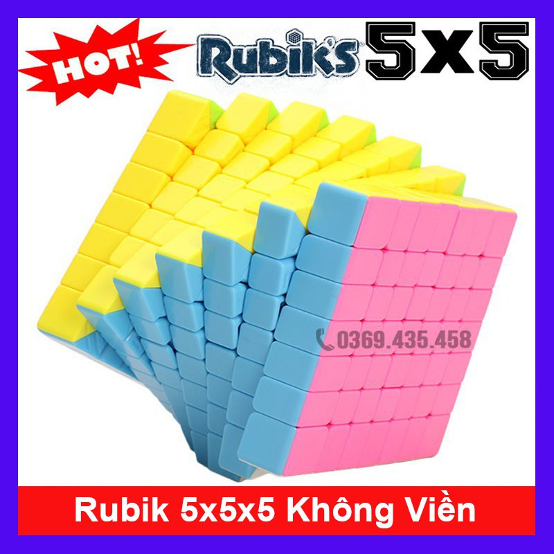 Rubik 5x5 MoYu MeiLong Rubik 5x5x5 Hàng Xịn Trơn Xoay Cực Mượt - Rubik 5x5 Stickerless Qiyi