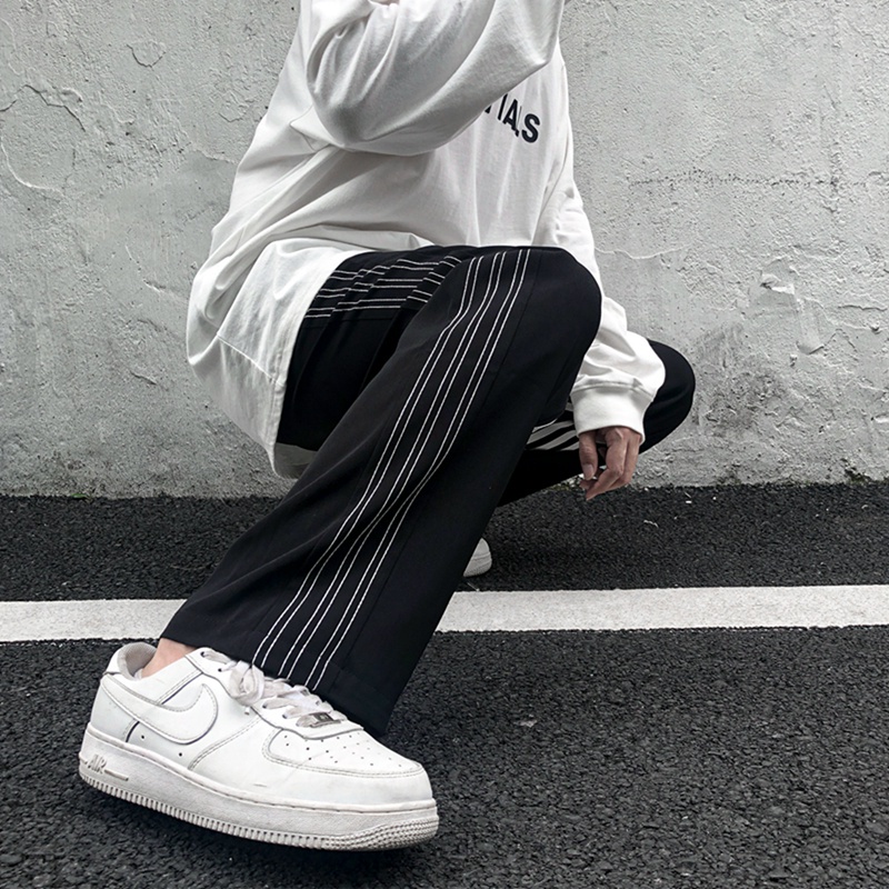 Quần ống rộng phong cách hip hop thời trang đường phố cho nam size S-3XL