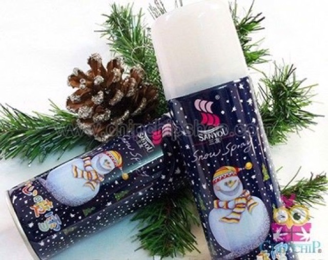 Bình xịt tuyết không tan trang trí Noel/ lọ tuyết xịt trang trí cây thông Noel giangsinh