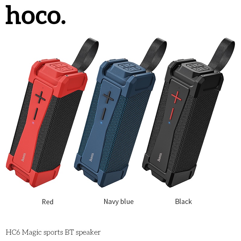 Loa bluetooth thể thao Hoco HC6 loa di động không dây chống nước 2 loa công suất 10w công nghệ TWS chuẩn Bluetooth 5.0