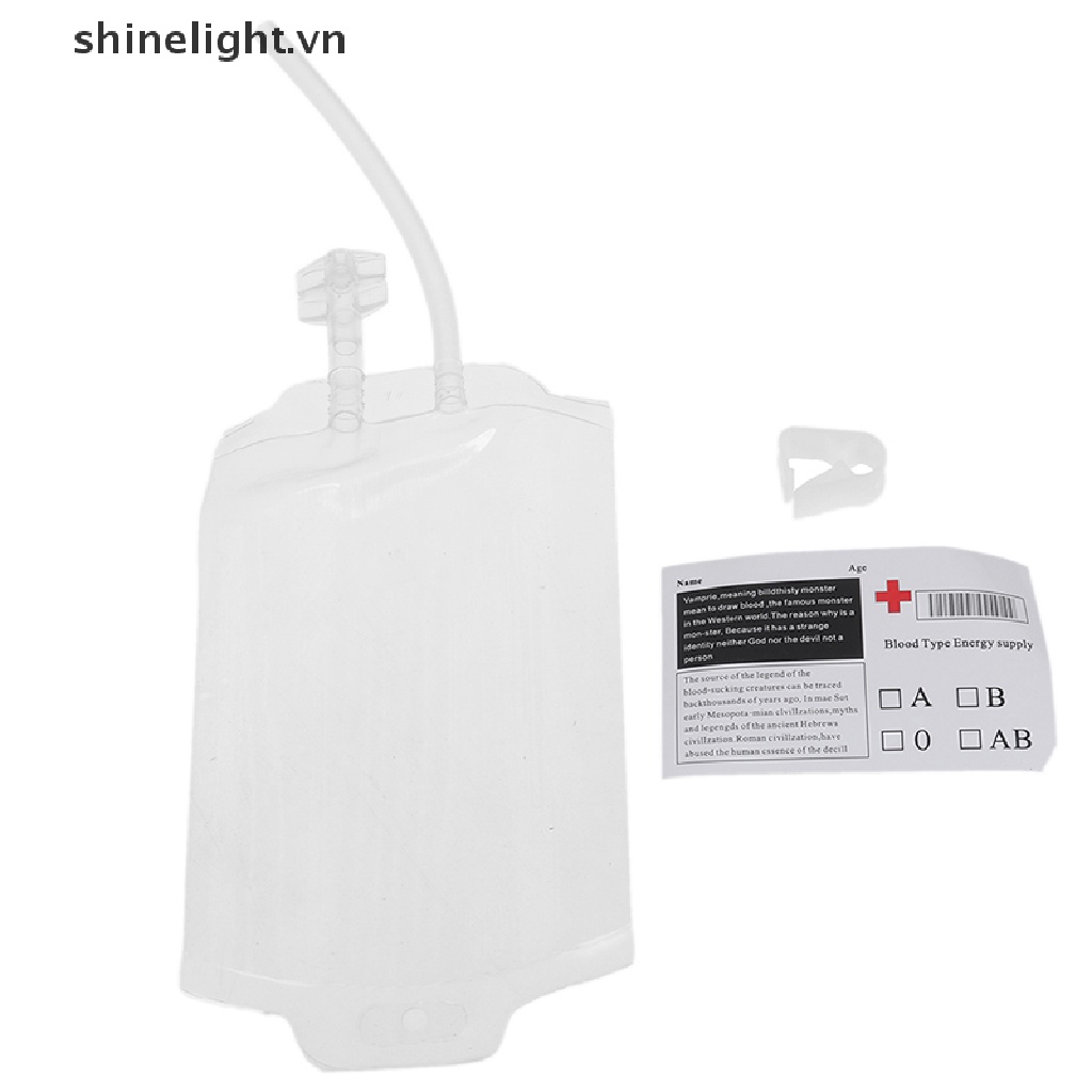 Túi Đựng Nước Bằng PVC 350ml Dùng Hóa Trang Ma Cà Rồng Dịp Halloween