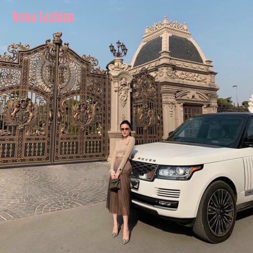 Chân váy xếp ly dáng dài nữ lưới loang hai lớp siêu đẹp | BigBuy360 - bigbuy360.vn