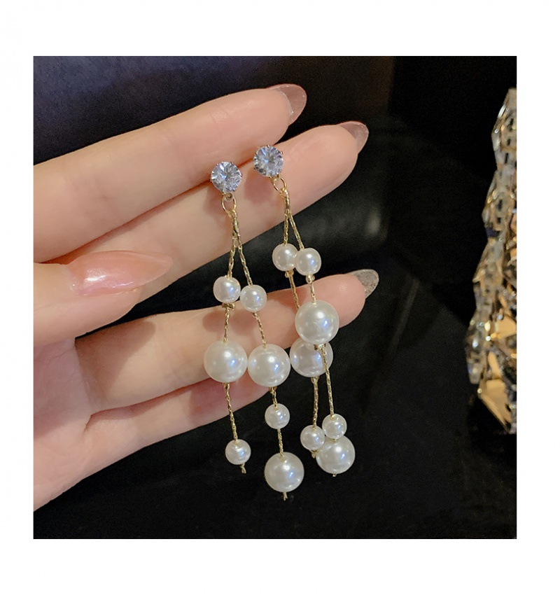 Bông tai dáng dài phong cách Hàn Quốc thời trang