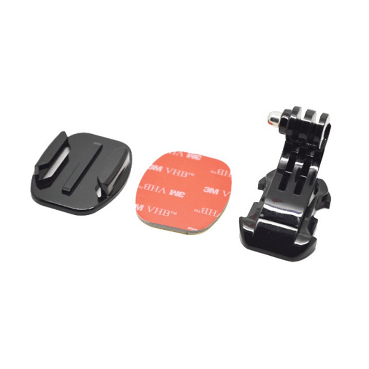 Bộ phụ kiện miếng dán 3M+ đế mount + mount cong (Loại chữ J)