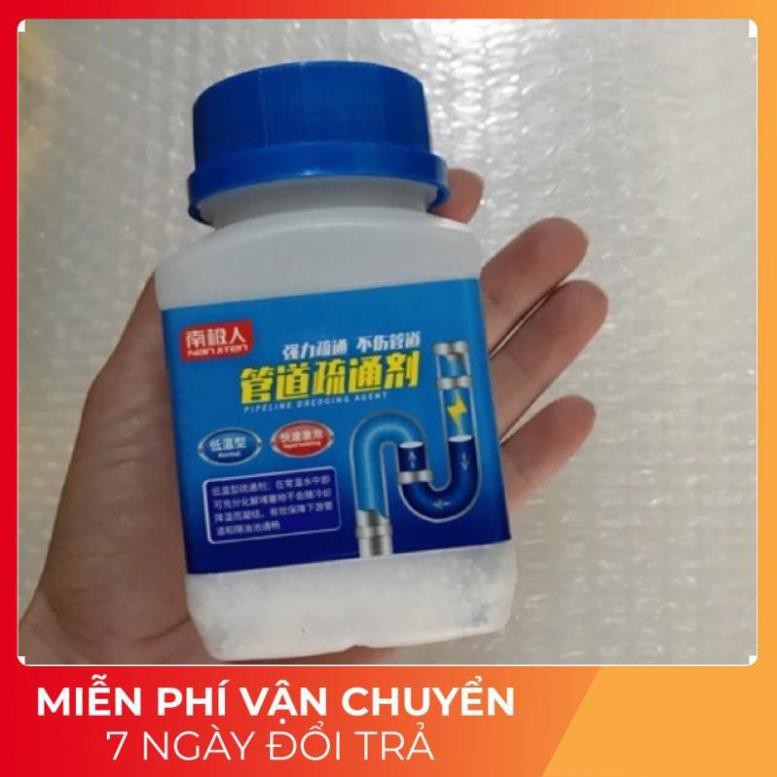 Loại Cực Mạnh][Hộp Lớn] Bột Thông Tắc Cống, Đường Ống, Bồn Cầu, Bồn Rửa Mặt..Xử Lý Triệt Để Cặn Bã