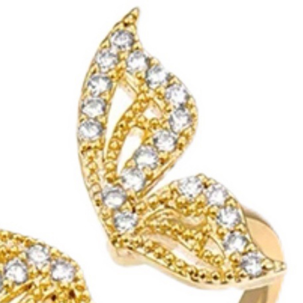 Nhẫn Hợp Kim Hình Bươm Bướm Chống Oxy Hóa Cho Nữ