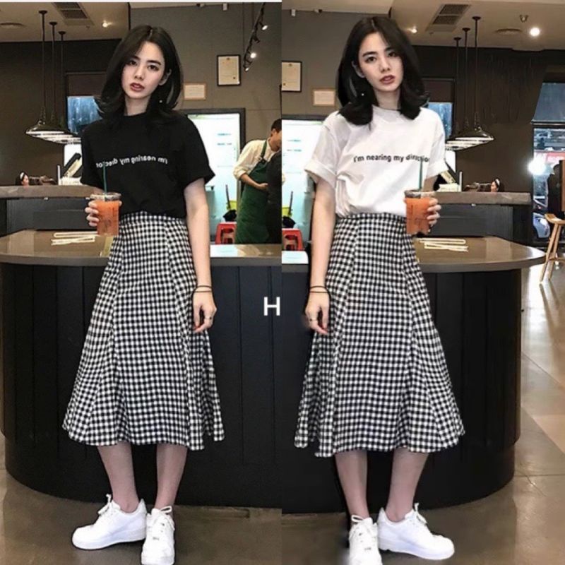 Set áo sơ mi mix quần ống rộng siêu hot kèm ảnh thật