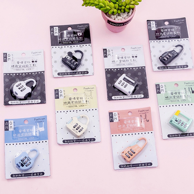 Ổ Khóa Mật Khẩu 3 Số Mini Dễ Thương