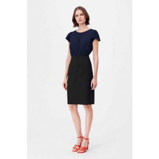 Đầm BCBG phối màu