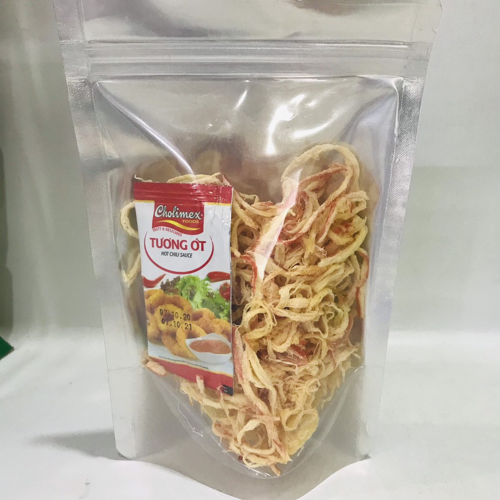 Khô mực xé sợi hấp nước dừa - đồ ăn vặt An Nhiên