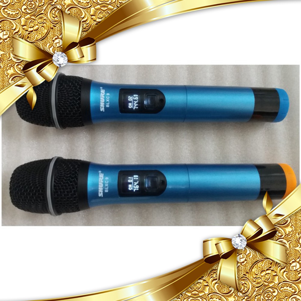 [GIÁ TỐT NHẤT] BỘ 2 MICRO KARAOKE KHÔNG DÂY BLXC9 MẪU 2020 chất lượng