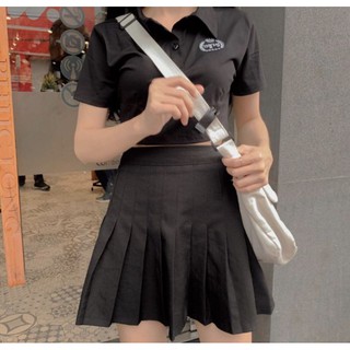 Áo croptop cổ polo GB