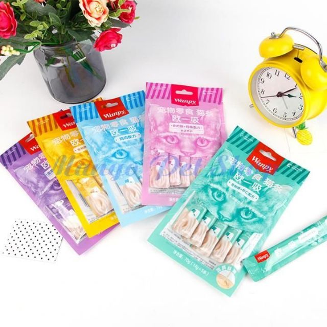 Súp thưởng wanpy (túi 5 ống) dành cho mèo