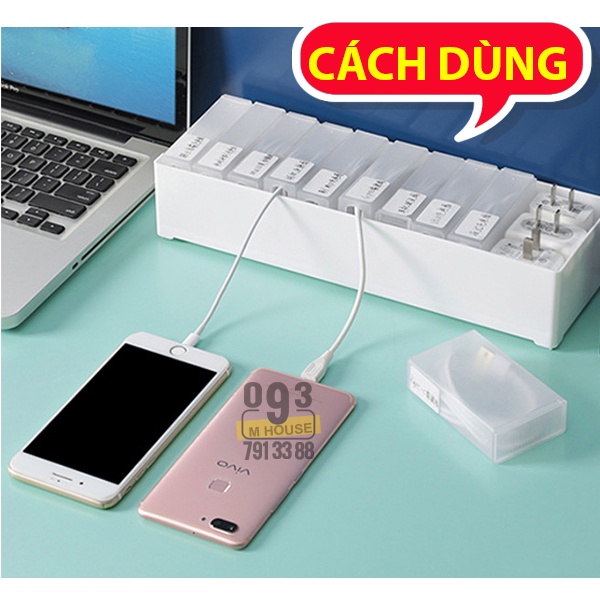 Hộp Đựng Cáp Hộp Đựng Dây Điện Bằng Nhựa Chống Bụi Nhiều Ngăn