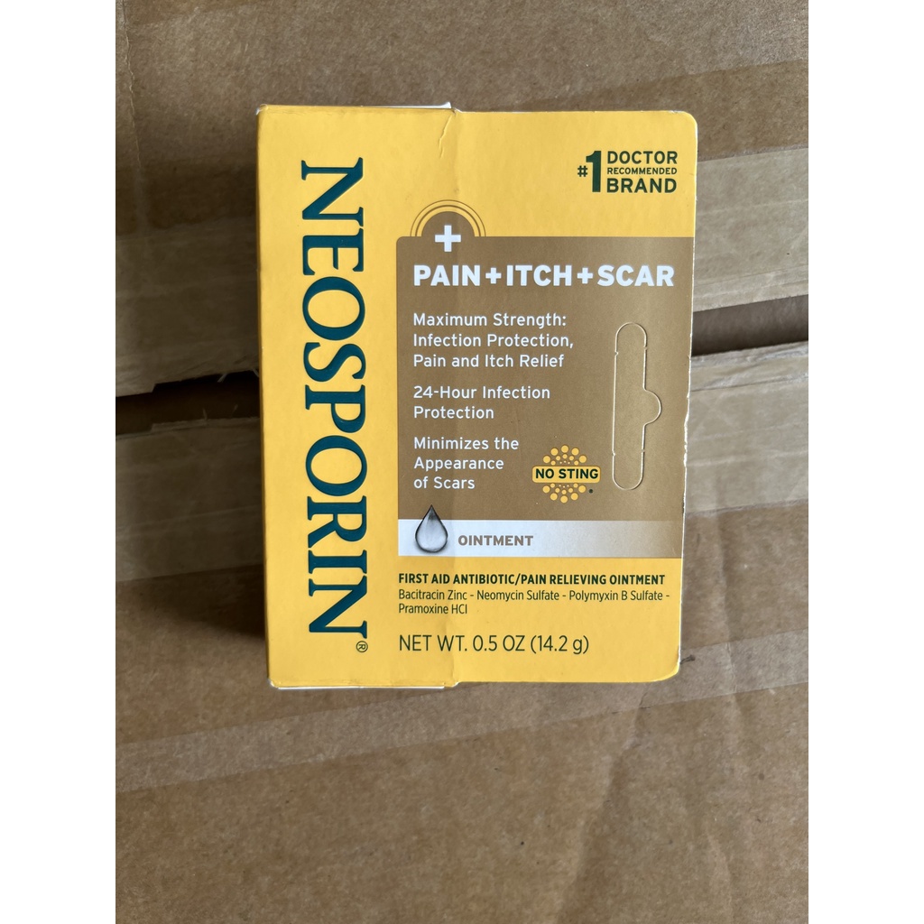 Kem mỡ bôi phỏng da đứt tay Neosporin Của Mỹ, tuýp nhỏ 14.2 gr