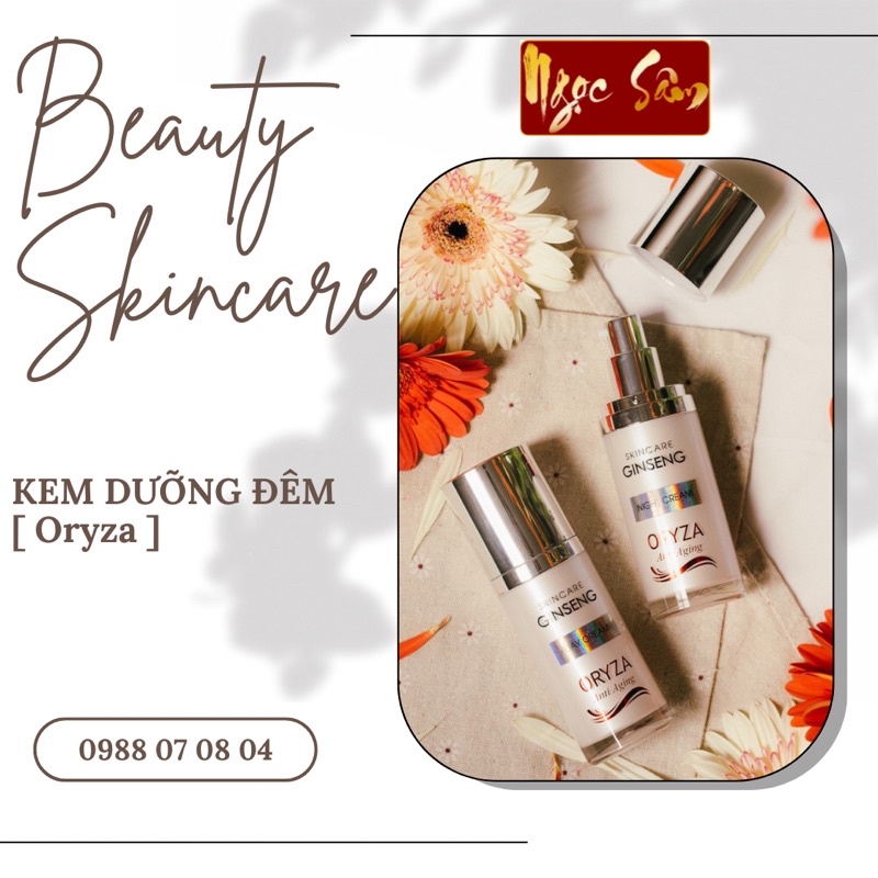 Kem dưỡng Oryza đêm, dưỡng trắng cấp ẩm cho da 30ml
