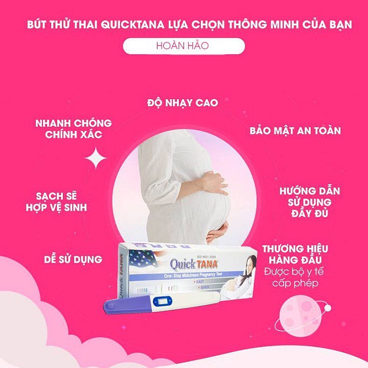 (CHE TÊN SẢN PHẨM - KÍN ĐÁO) Bút Thử Thai Quick Tana - An Toàn - Chính Xác - Hiệu Quả