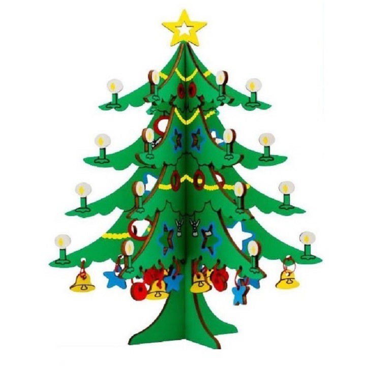 Đồ chơi lắp ráp 3D gỗ mô hình ngôi nhà Giáng sinh ấm áp