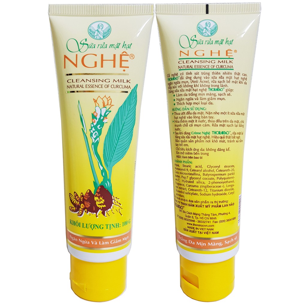 [100g] SỮA RỬA MẶT HẠT NGHỆ THORAKAO GIÁ TỐT