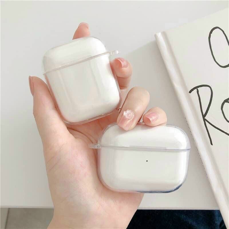 Vỏ Bảo Vệ Tai Nghe Airpods 1/2/3/Pro Trong Suốt Chống Trầy