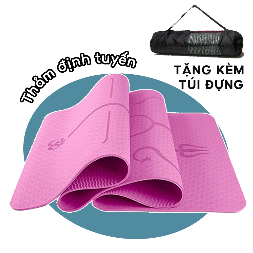 Thảm Tập Yoga Định Tuyến 2 Lớp Chống Trượt SAKO Sport