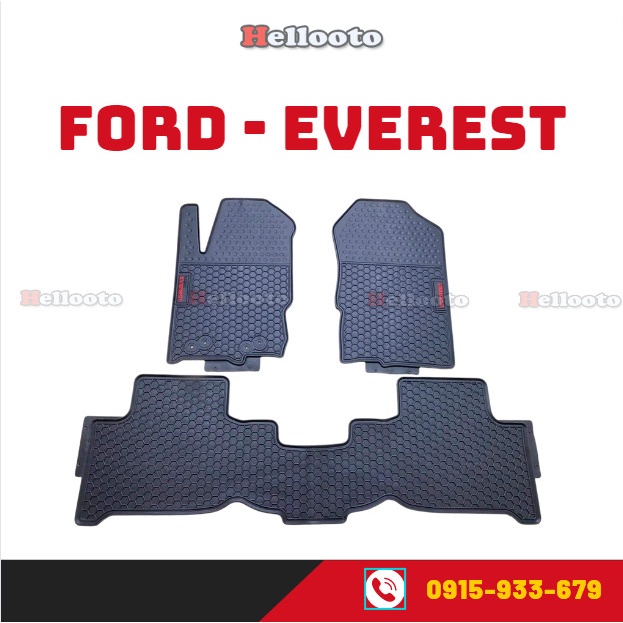 Lót Sàn Cao Su Xe Ford Everest 2019 2020 2021 2022 -Sàn Cao Su Đúc Ko Mùi 02