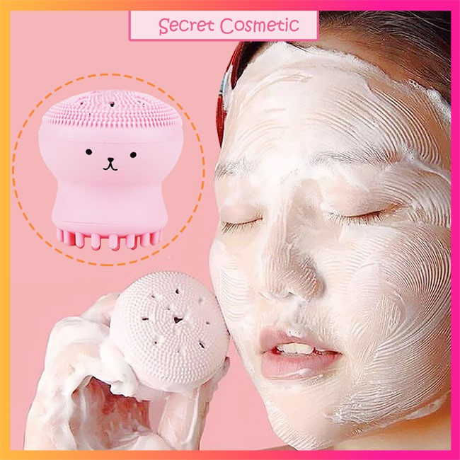 💛 Freeship Xtra 💛 Dụng cụ rửa mặt và massage bạch tuộc Silicon