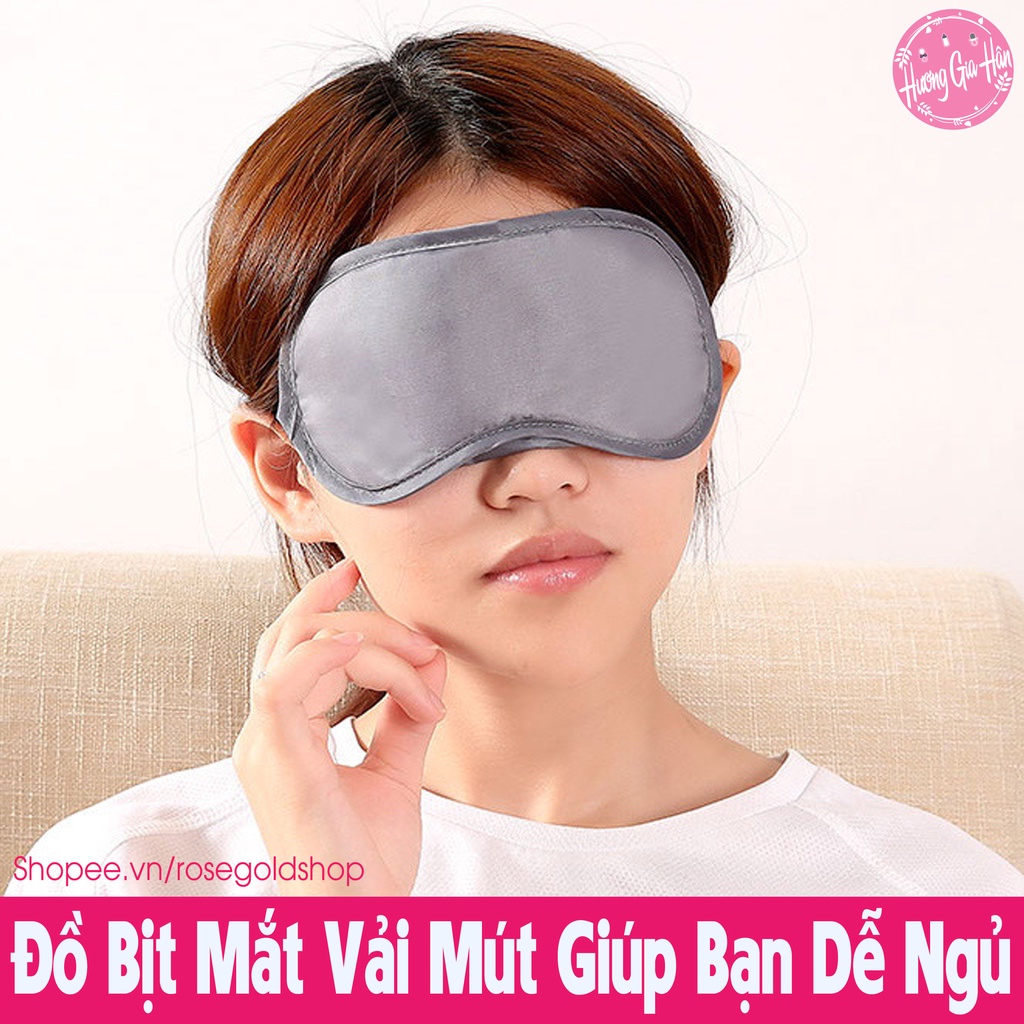 Bịt Mắt Ngủ Chống Chói Mắt - Đồ Bịt Chụp Mắt Vải/Mút Khi Ngủ Trưa Văn Phòng