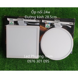 Đèn led ốp trần 24w siêu sáng Tròn - Vuông [ ốp nổi ]