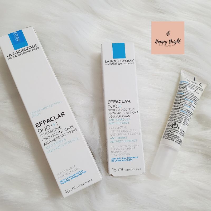 Kem Giảm Mụn DOU+ La Roche-Posay ngừa thâm, thông thoáng lỗ chân lông La Roche-Posay Effaclar Duo+