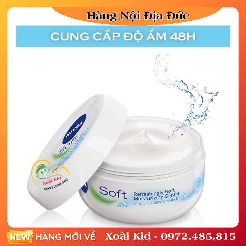 Kem dưỡng da Nivea Soft của Đức - Nội địa Đức Đủ Bill