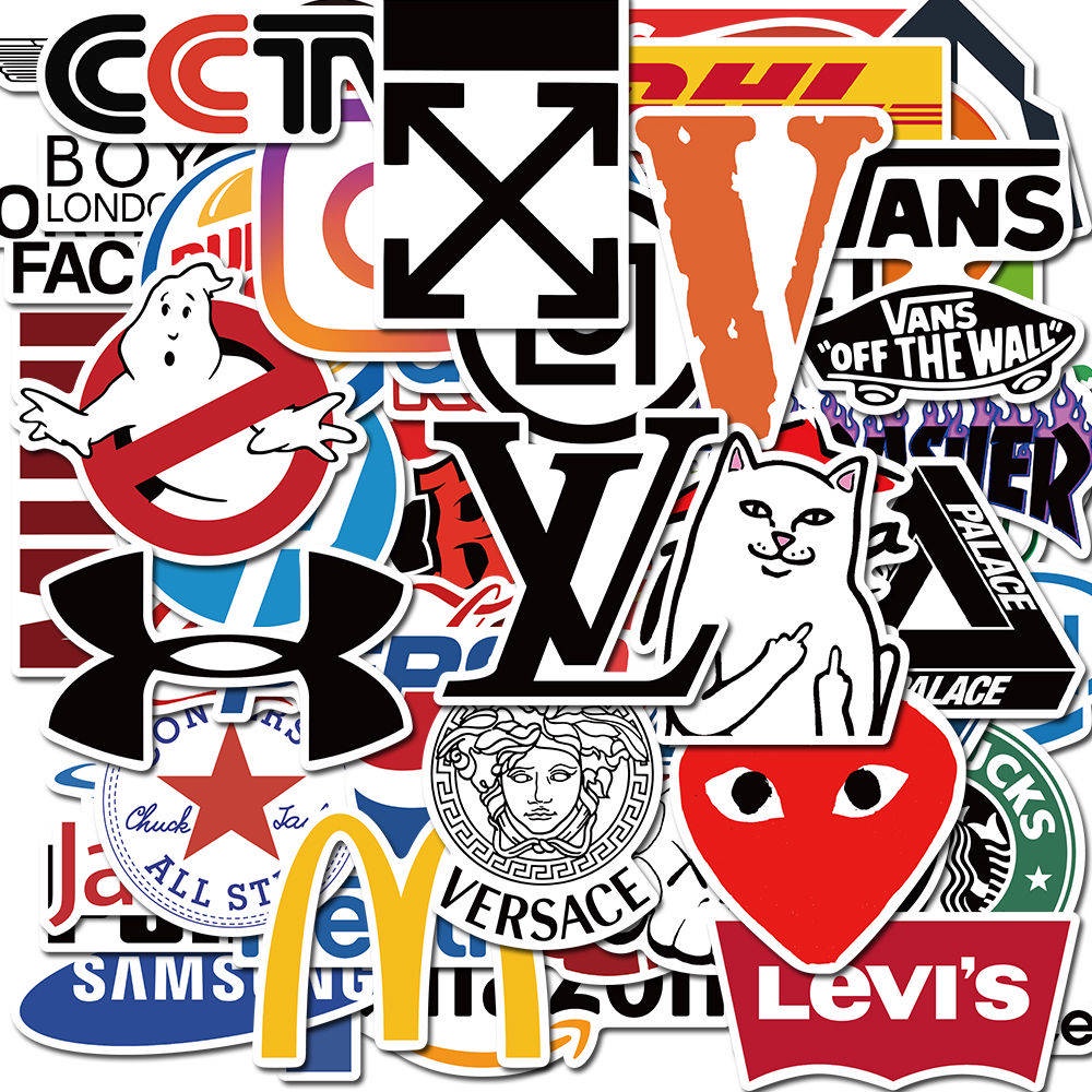 70 Miếng Dán Hình LOGO Cho Điện Thoại/Va Li Chống Ăn Mòn
